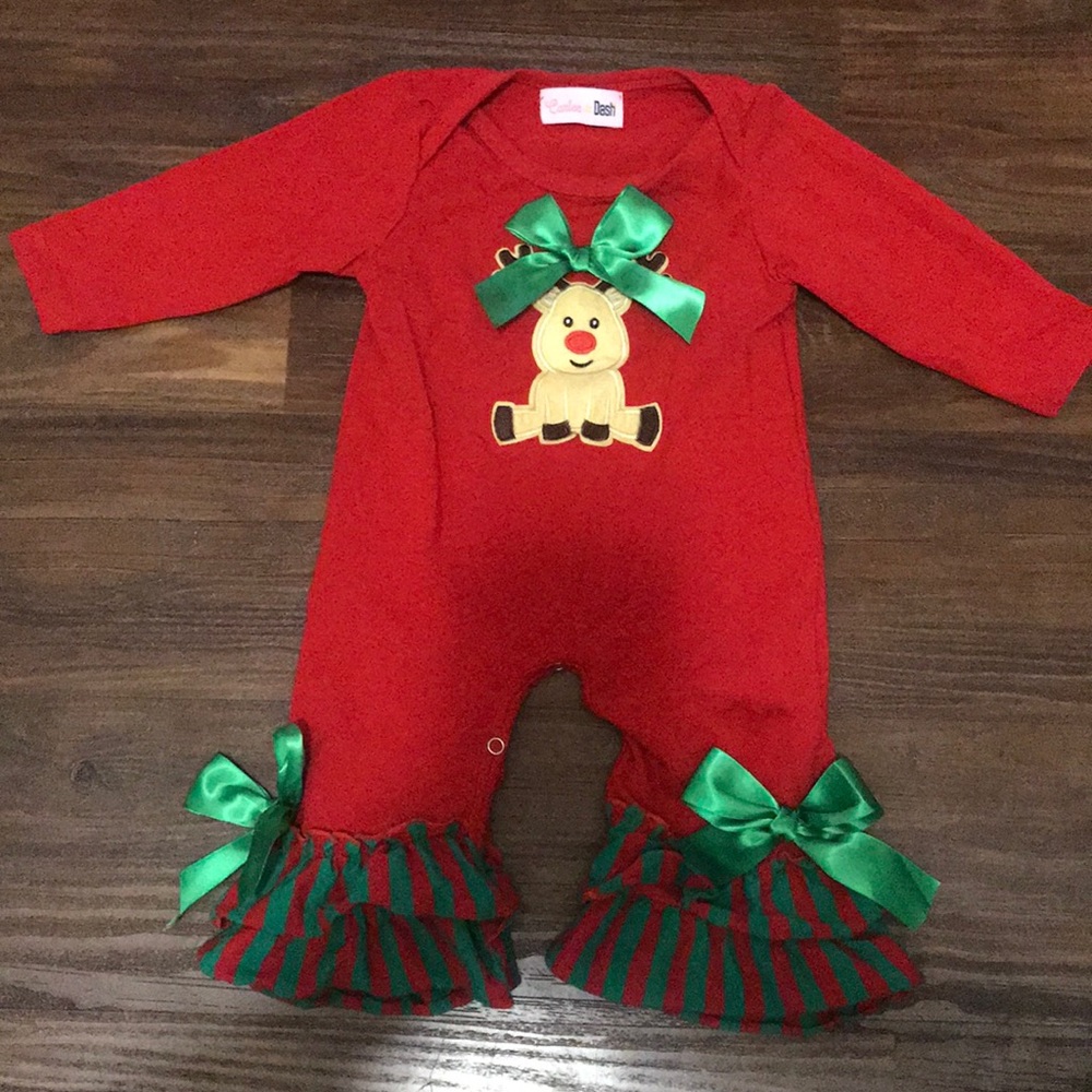 Carlee & Dash reindeer one piece